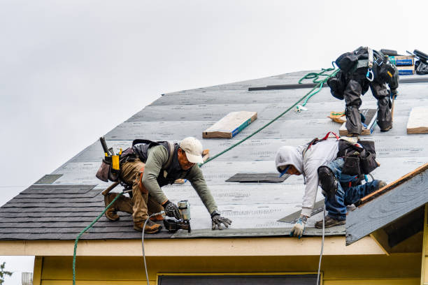 Professional Emergency Roof Repair technician working in Galesburg, IL